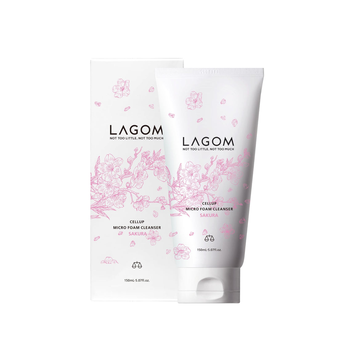 LAGOM Micro Foam Cleanser Cherry Blossom Scent 150mL Japanese Cleansing Oil