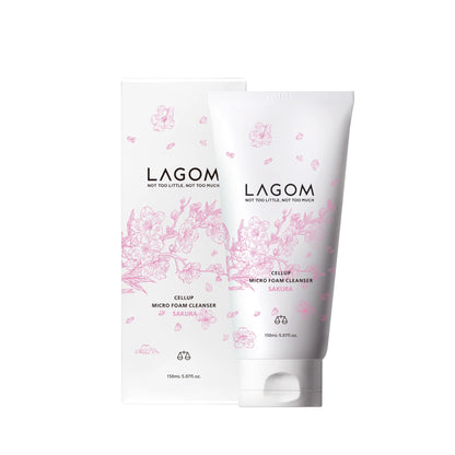 LAGOM Micro Foam Cleanser Cherry Blossom Scent 150mL Japanese Cleansing Oil