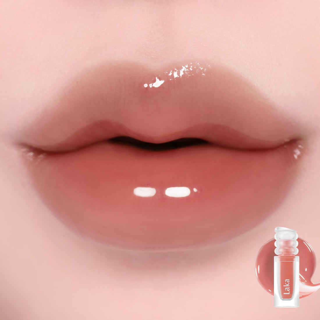Laka Glossy Tinted Lip Balm 0.15 Fl Oz for a Plump Finish