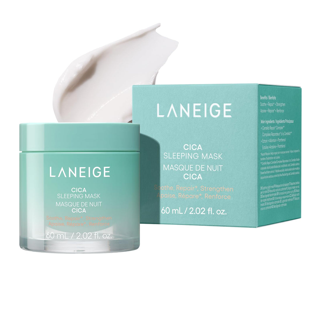 LANEIGE CICA Sleeping Mask with Panthenol for Hydration 2.1 oz