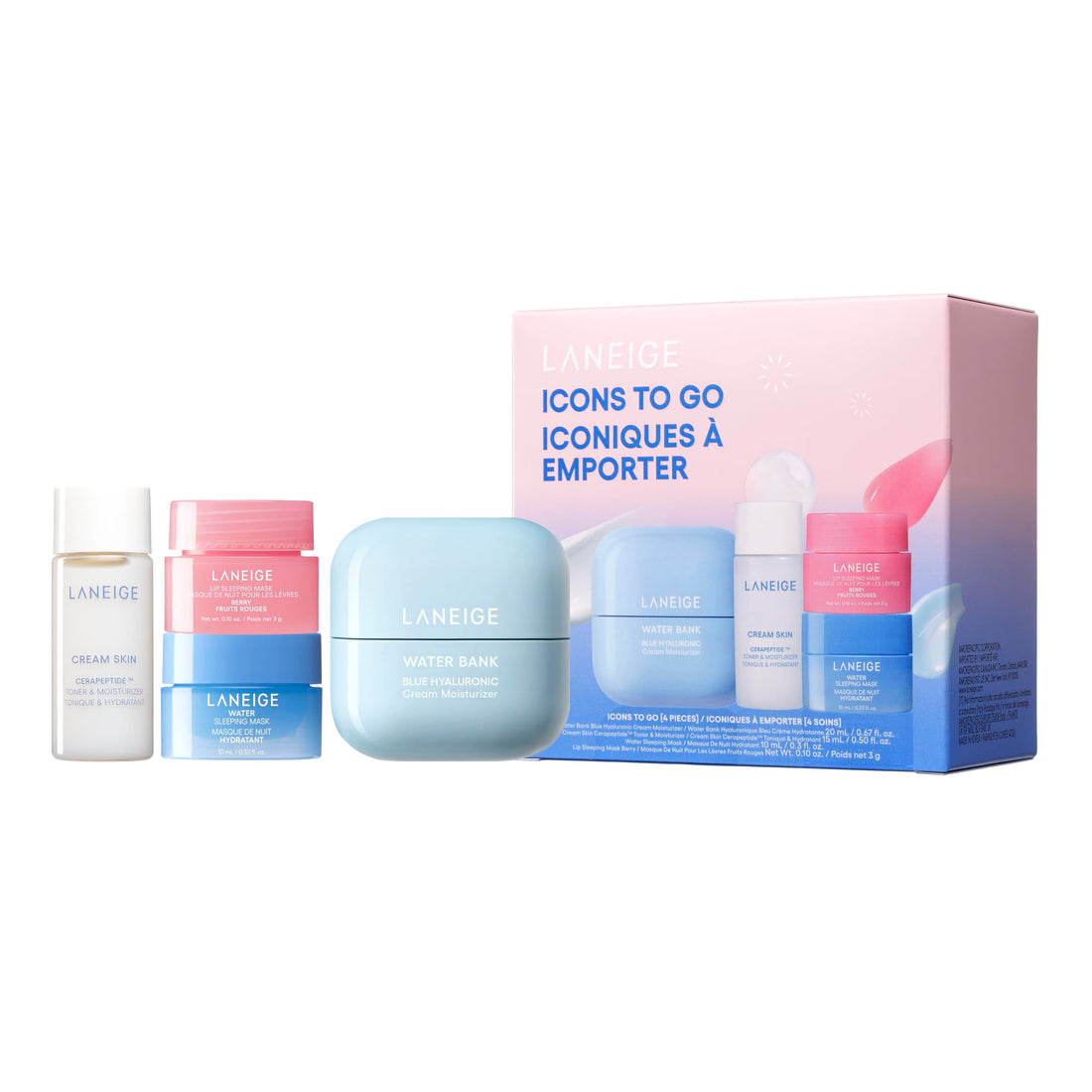 LANEIGE Iconic Mini Set Travel Kit for Hydration and Care