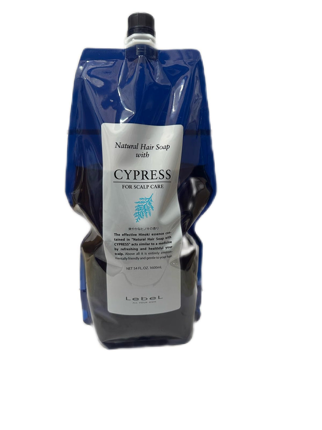 Lebel Natural Hair Soap with Cypress 1600ml Refill