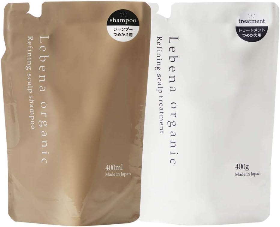 Lebena Organic Shampoo and Treatment Refill Set 400ml Each