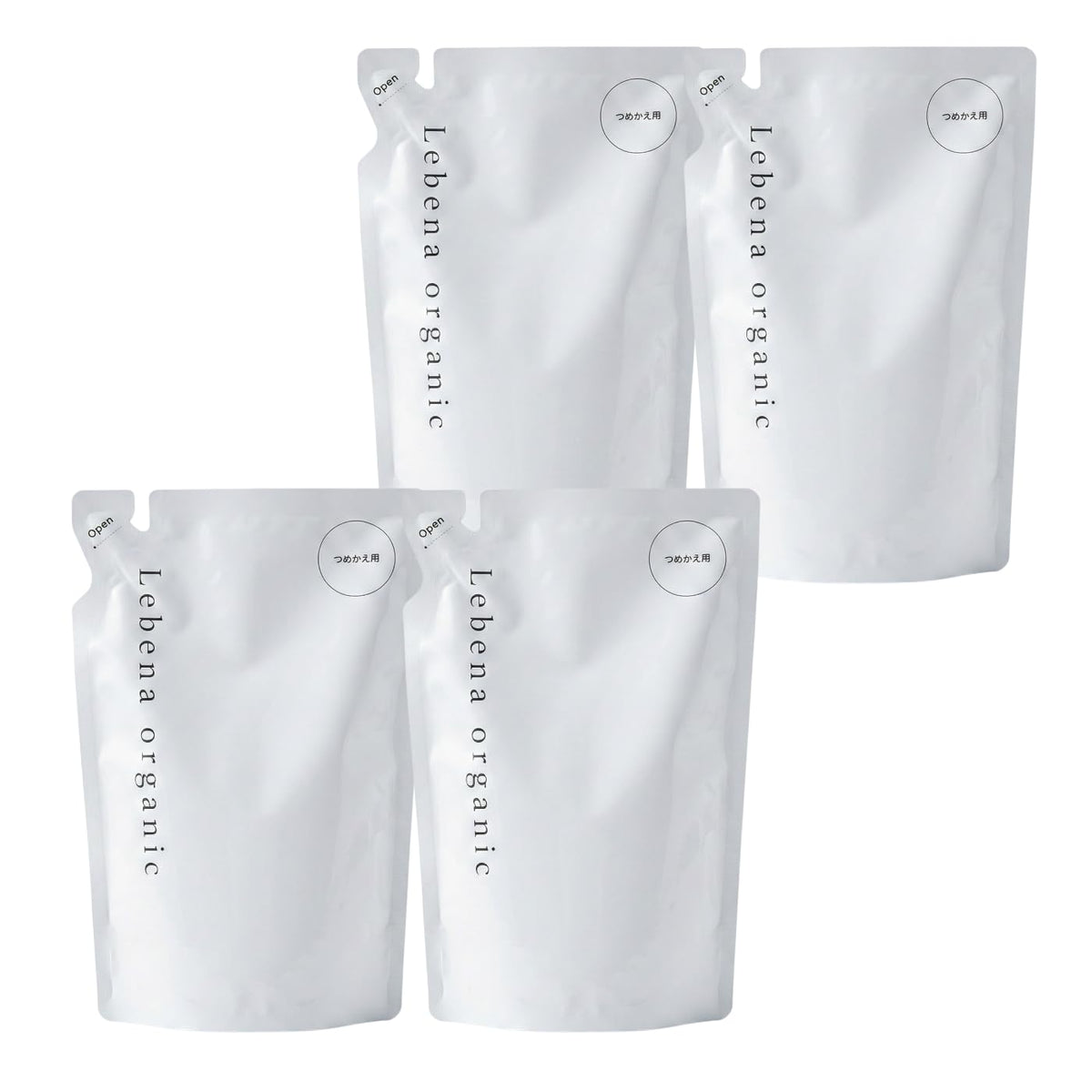Lebena Organic Shampoo and Conditioner Refill Set for Shiny Hair