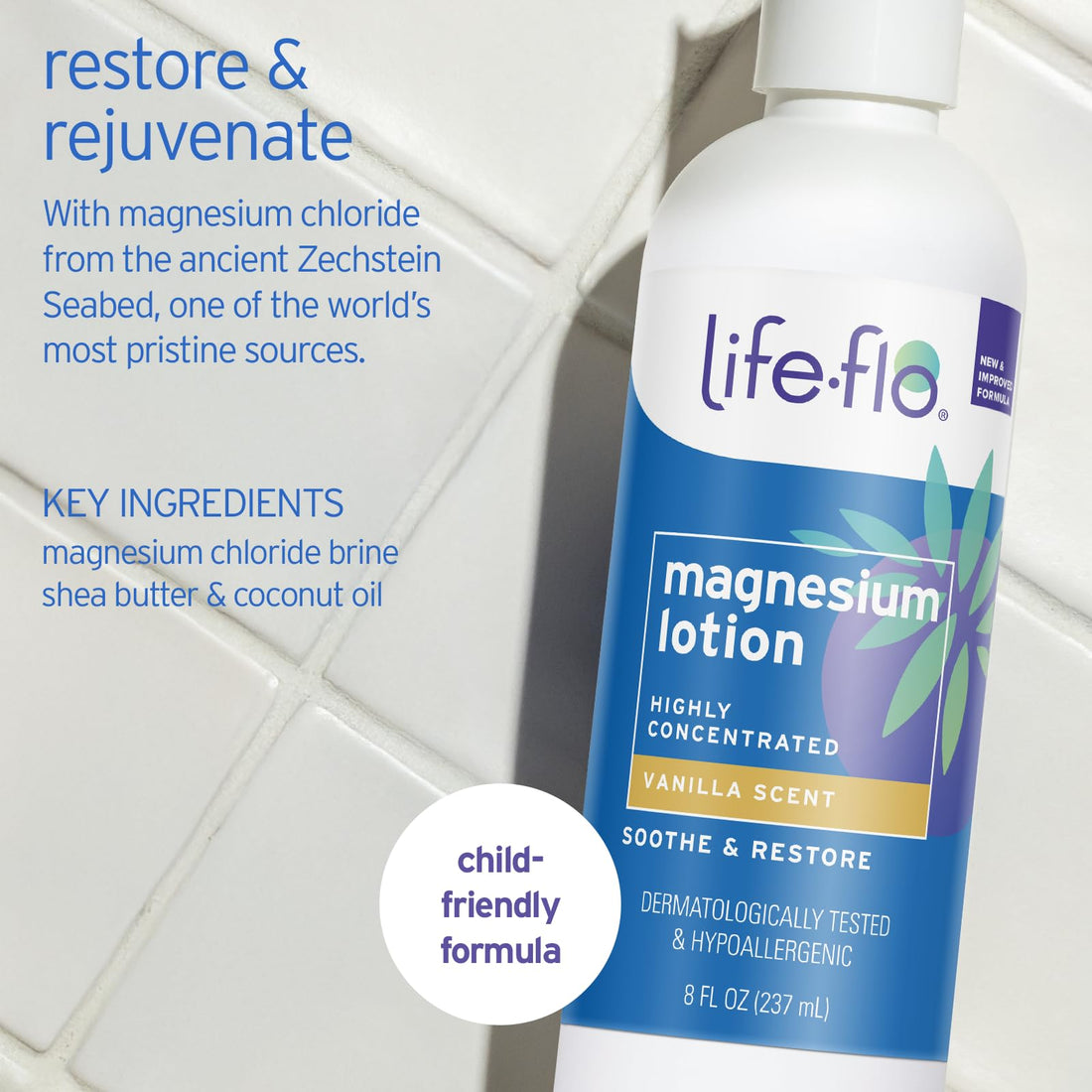 LIFE-FLO Life Flo Health Magnesium Lotion 8 fl oz (237 ml)