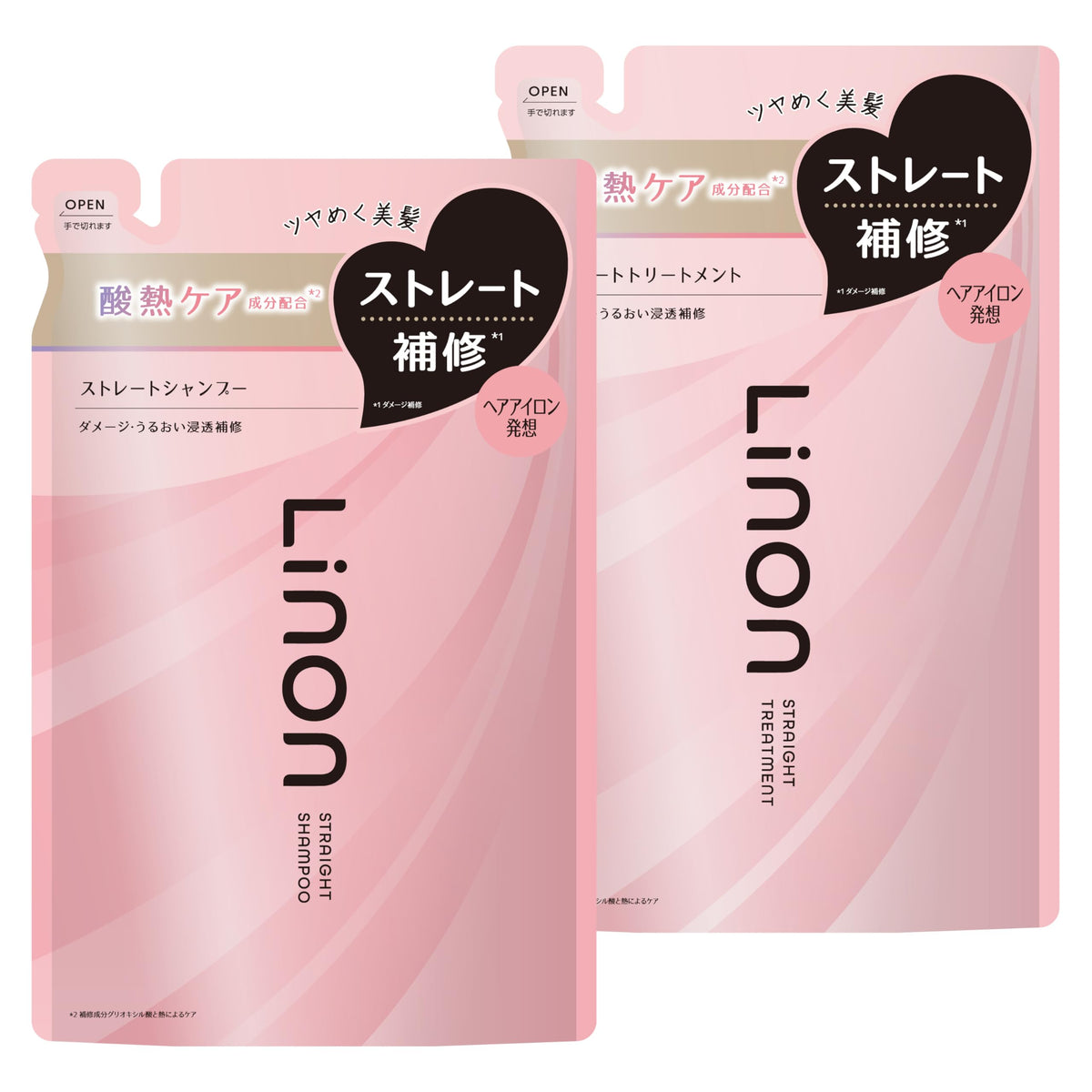 Linon Straight Keep Shampoo Refill 350ml Moisture and Fresh Floral Scent