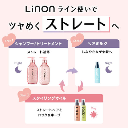 Linon Straight Keep Shampoo Refill 350ml Moisture and Fresh Floral Scent