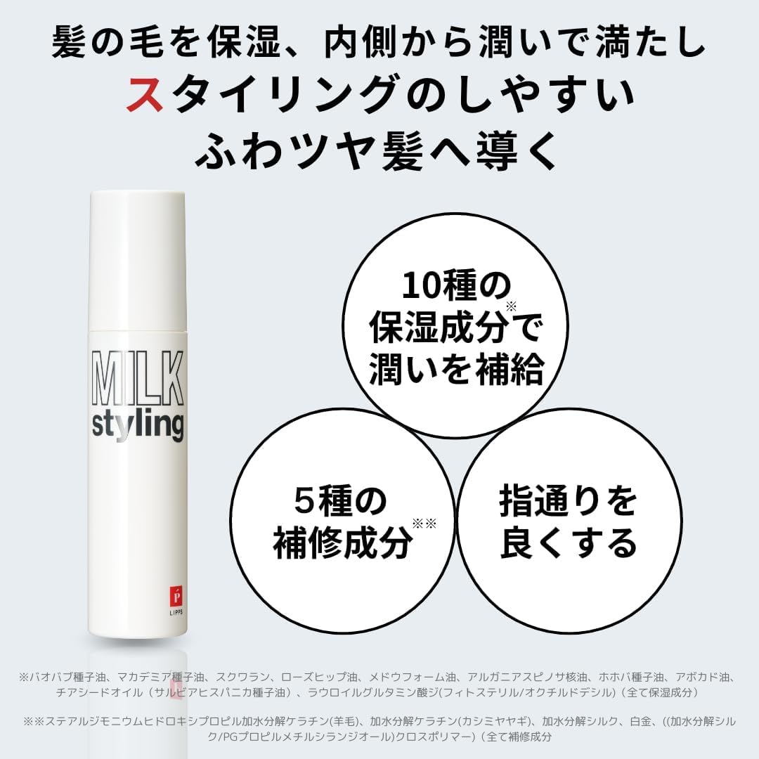 LIPPS Hair Milk Apple Green &amp; White Fragrance 95g Hair Treatment