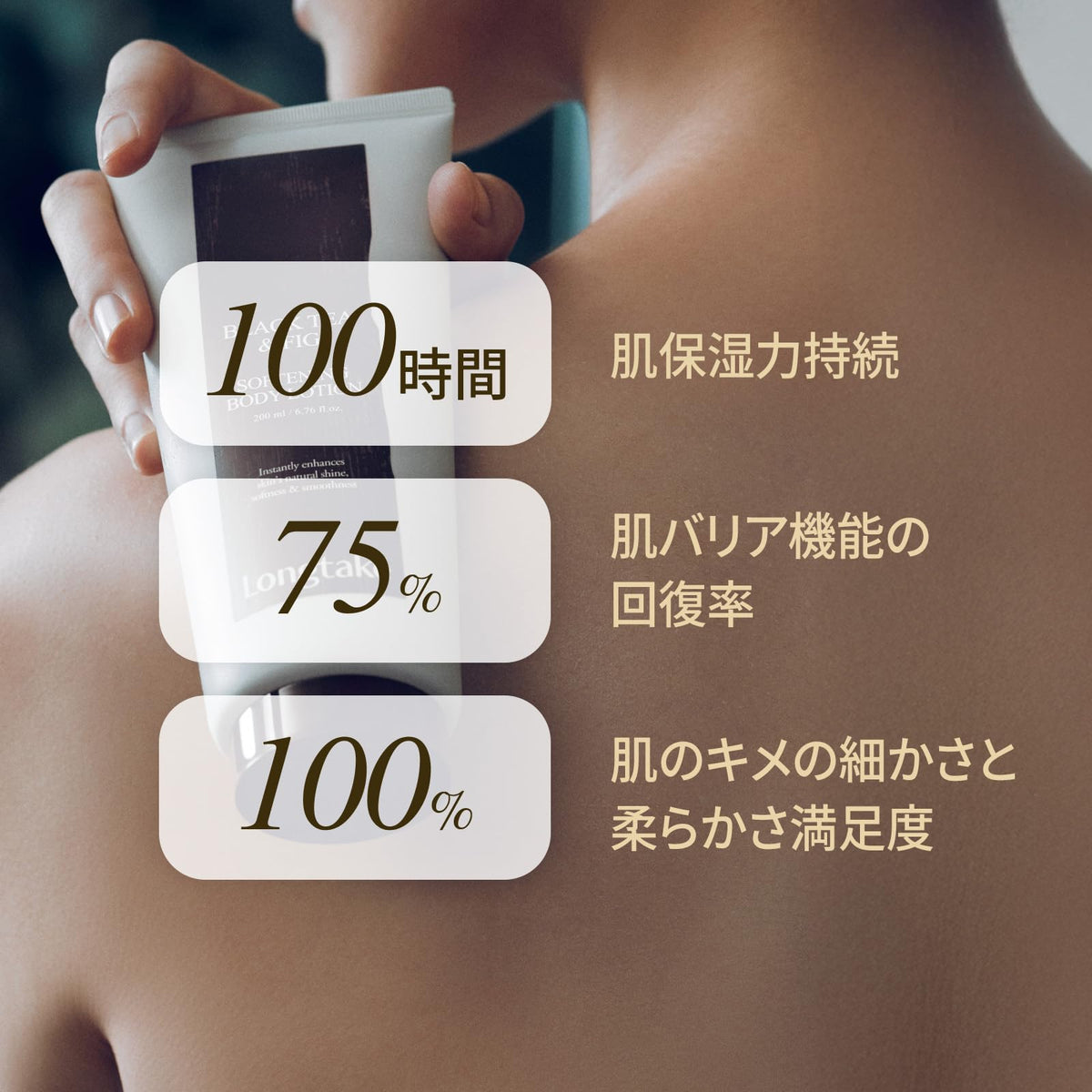 Longtake Black Tea and Fig Softening Body Lotion 200ml