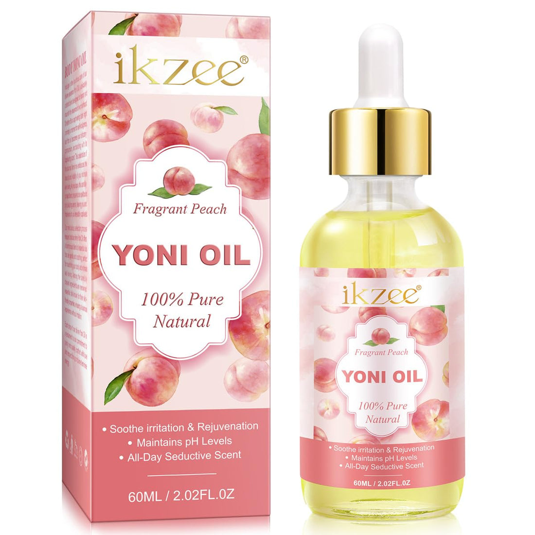 Loosen Peach Oil for Intimate Care 60ml - Naturally Derived Formula