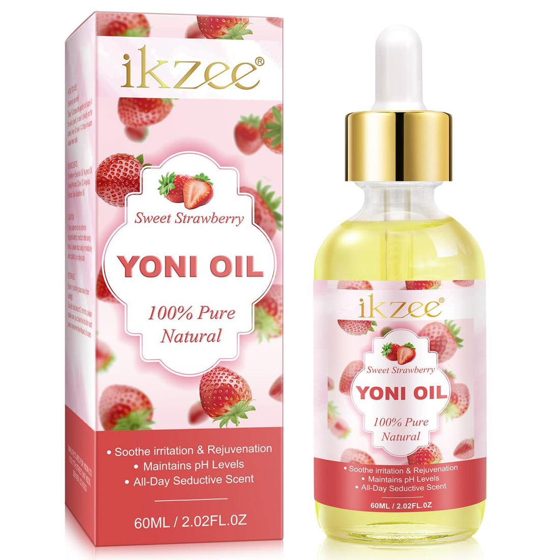 Loosen Strawberry Oil for Intimate Care 60ml with Natural Ingredients