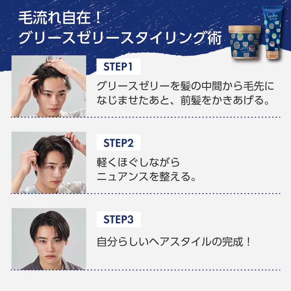 Loretta Grease Jelly 70g Hair Styling Product for Japanese Hair Care