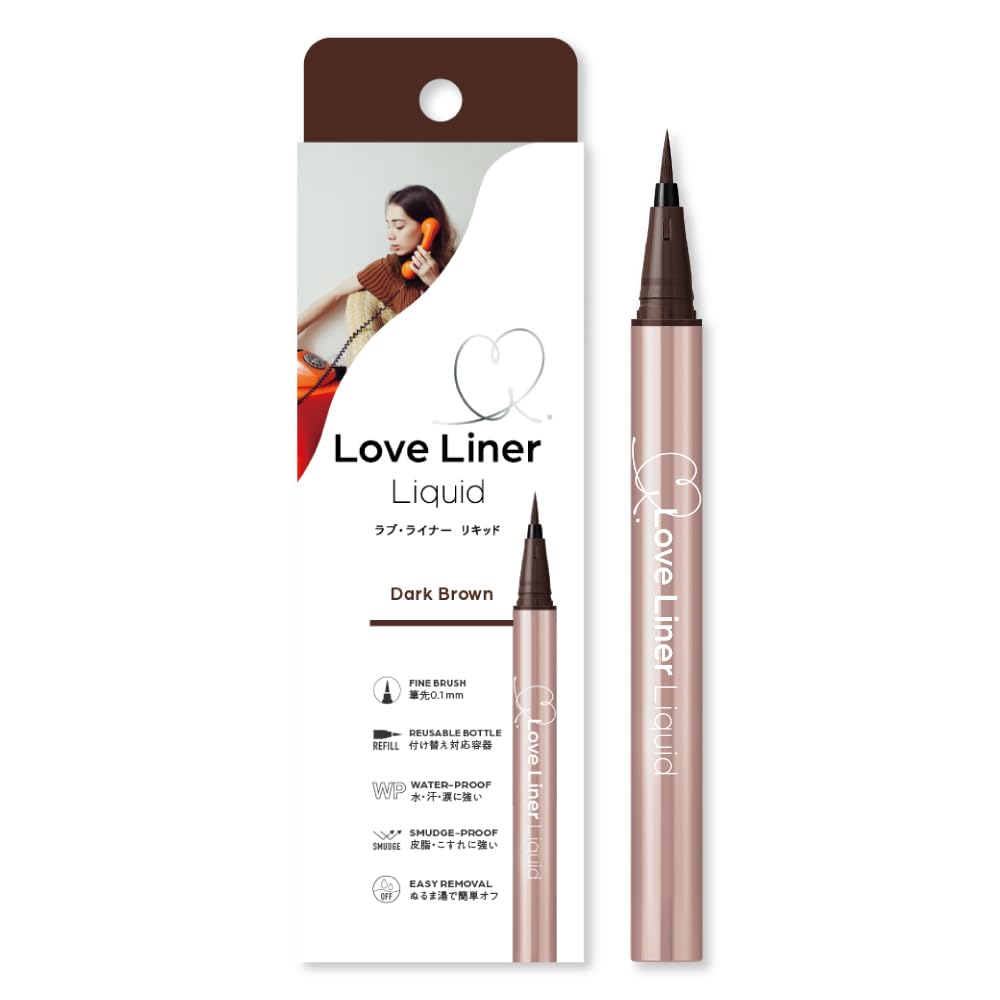 LoveLiner Liquid Eyeliner R5 Dark Brown for Effortless Precision