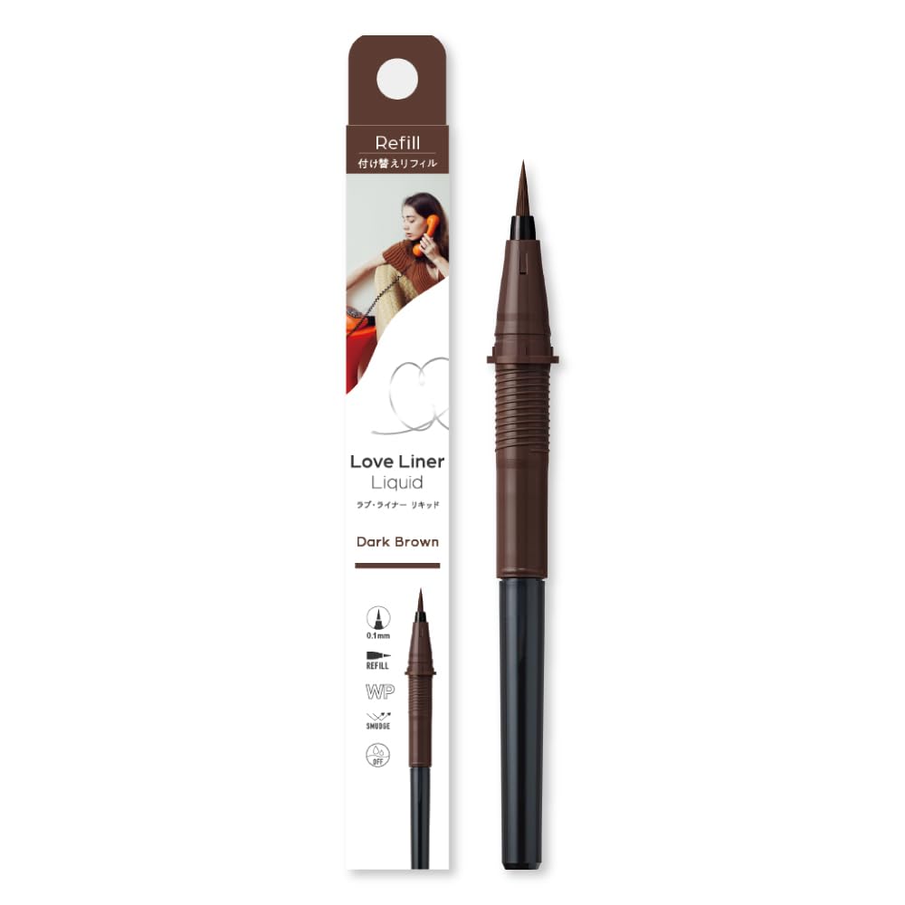 LoveLiner Liquid Eyeliner Refill Dark Brown for Precise Application