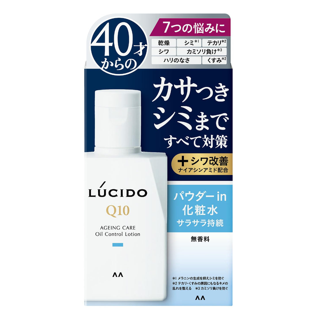 LUCIDO  Lotion oléofuge Medicated Total Care [ Lotion pour hommes ] [ Anti-adhérence ] Sans parfum