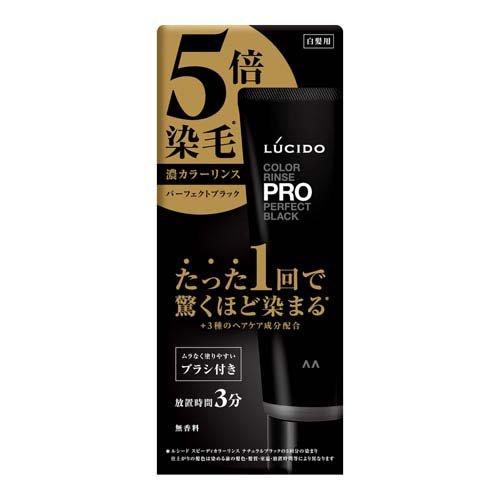 LUCIDO Color Rinse PRO Parfait Noir [Teinture pour cheveux blancs Traitement] 120g