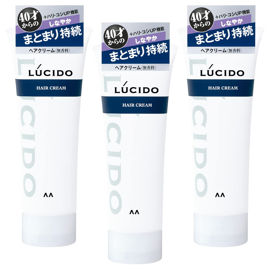 LUCIDO Hair Cream Styling Product Set 160g x 3 for Men