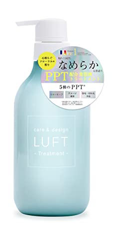 LUFT Treatment Silky Smooth Type Soothing Floral Fragrance 500mL provides a smooth and sleek finish with PPT beauty serum and argan oil, amino acid shampoo.