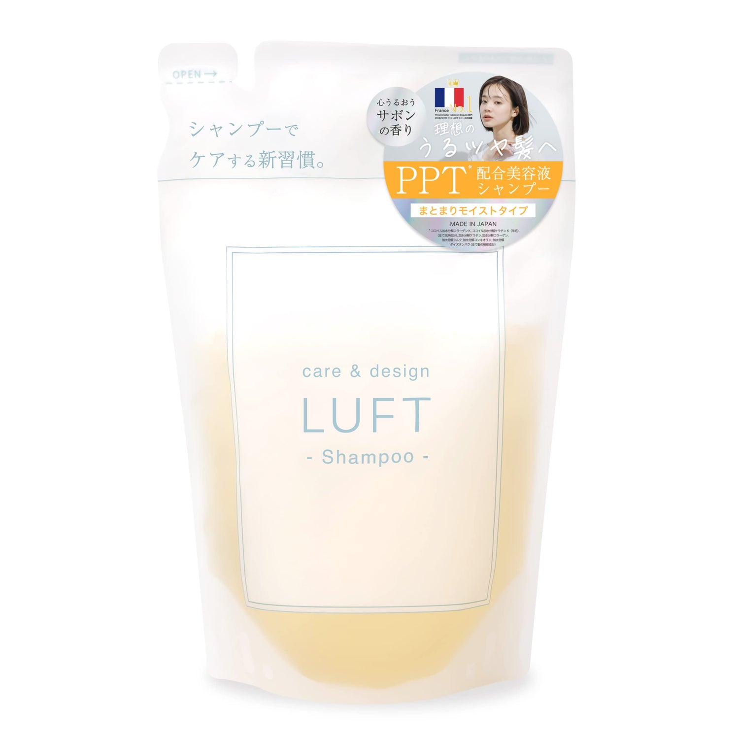 LUFT Shampoo Hydratant 410mL avec Élixir de Beauté et Miel
