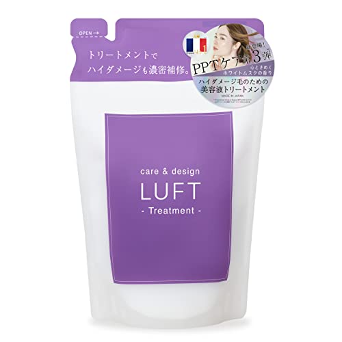LUFT Treatment Refill High Damage Repair Type Fragrance of Heart-Throbbing White Musk 410mL Ultra Moisturizing High Repair Finish High Content of PPT Beauty Serum Care & Design