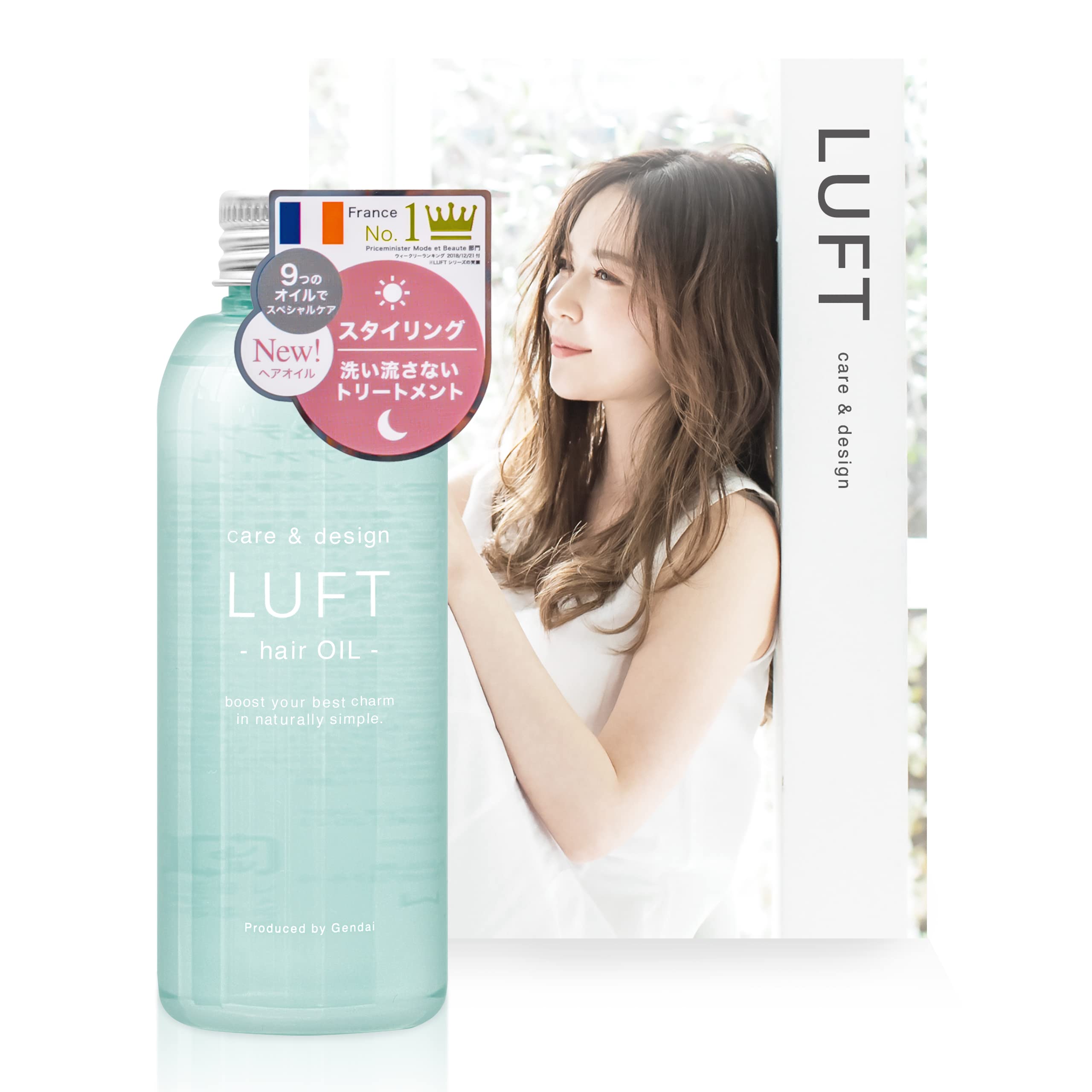 LUFT Huile capillaire lissante 120mL parfum agrumes marin floral