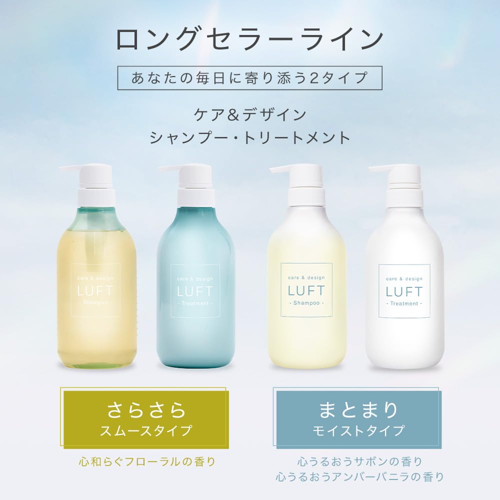 LUFT Moisture Shampoo and Treatment Set 400ml Sakura Scent