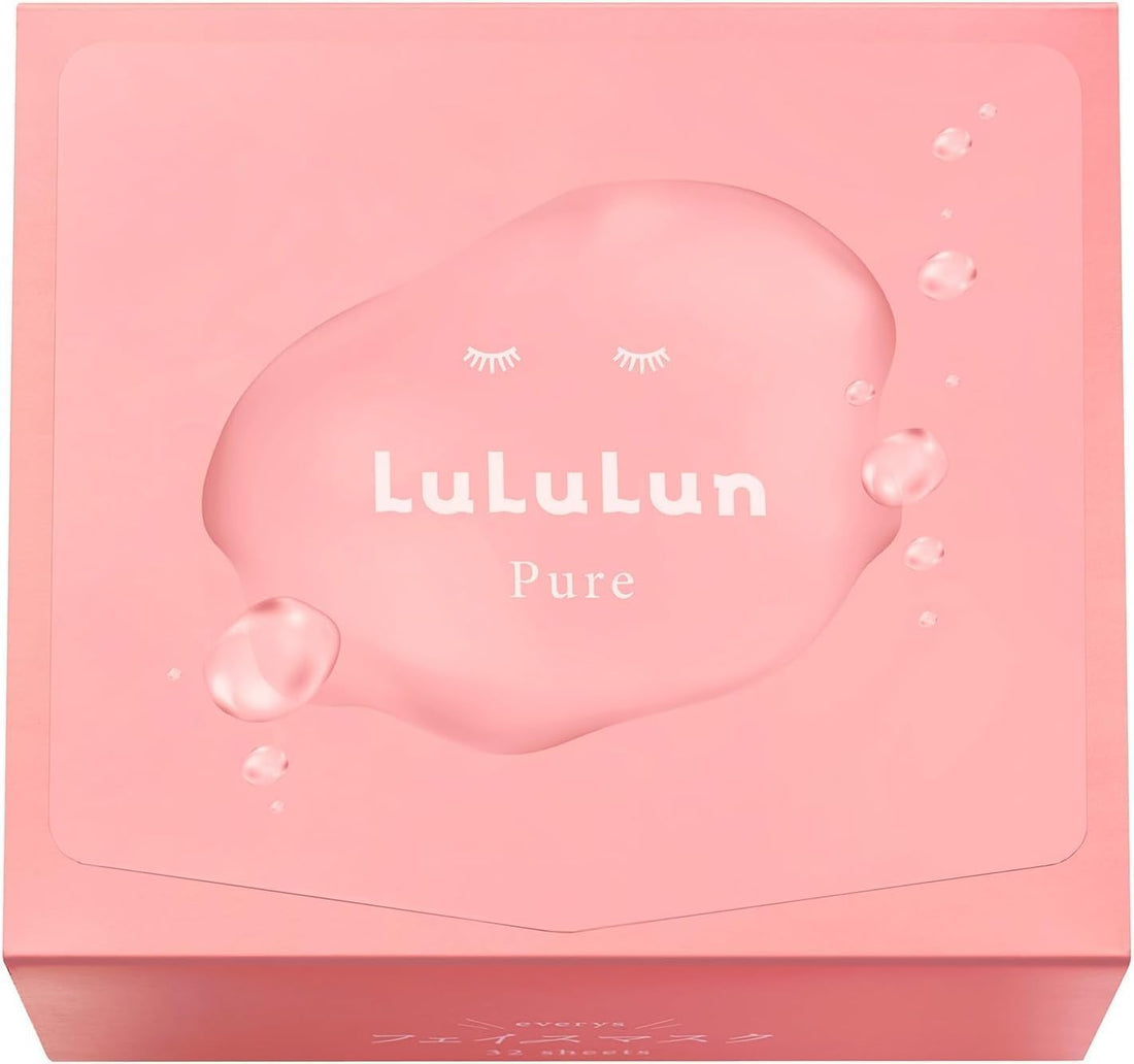 Lululun Pure Face Mask 32 Sheets for Daily Japanese Skincare