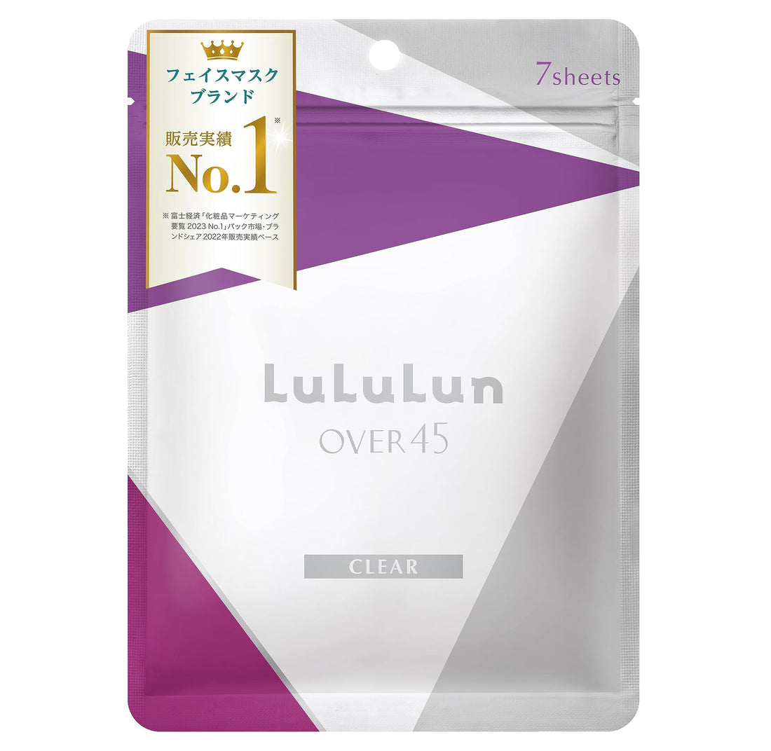 Lululun OVER45 Face Mask Iris Blue 7 Sheets for Daily Hydration