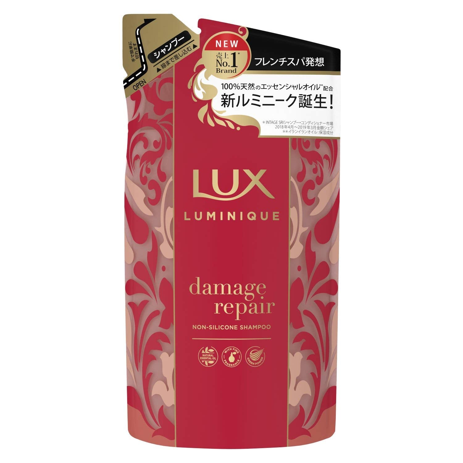 LUX Luminique Damage Repair Shampoo Refill 350g for Luxurious Hair Care