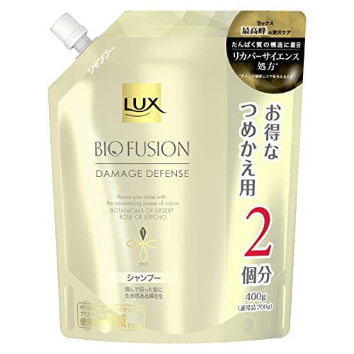 LUX Bio Fusion Damage Defense Shampoo Refill 400g for Revitalizing Hair