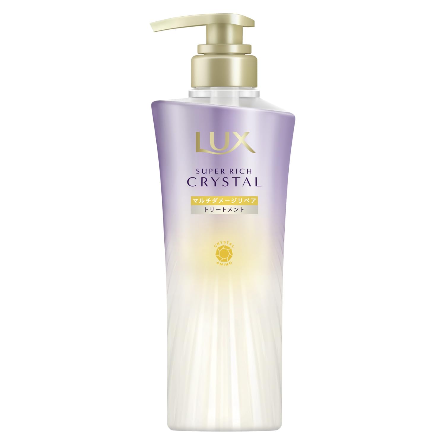 【Amazon限定先行発売】LUX (ラックス) スーパーリッチクリスタル マルチダメージリペア トリートメント ポンプ 450g