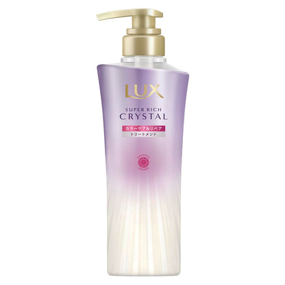 Amazon Exclusive Early Release LUX Super Rich Crystal Color Care &amp; Repair Treatment Pump 450g Color Fade Prevention