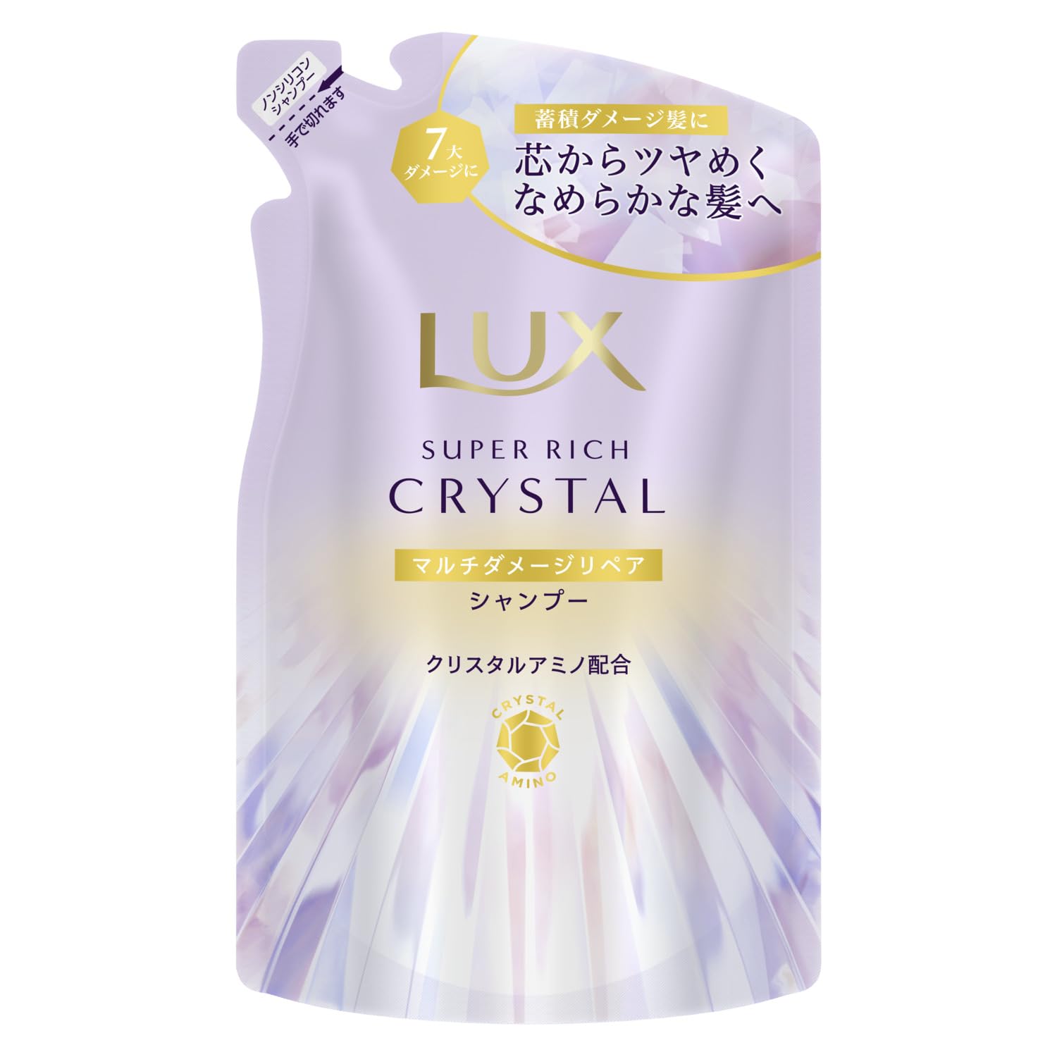 LUX Super Rich Crystal Multi-Damage Repair Shampoo Refill 300g 【Amazon Exclusive Pre-release】