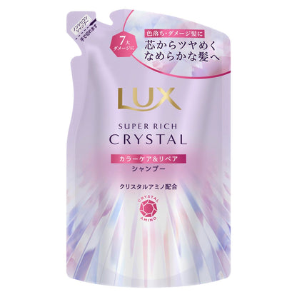 LUX Super Rich Crystal Color Care Shampoo Refill 300g for Vibrant Hair