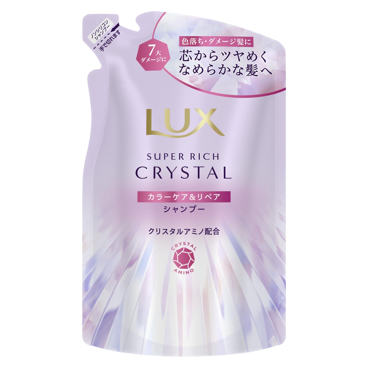 LUX Super Rich Crystal Color Care Shampoo Refill 300g for Vibrant Hair