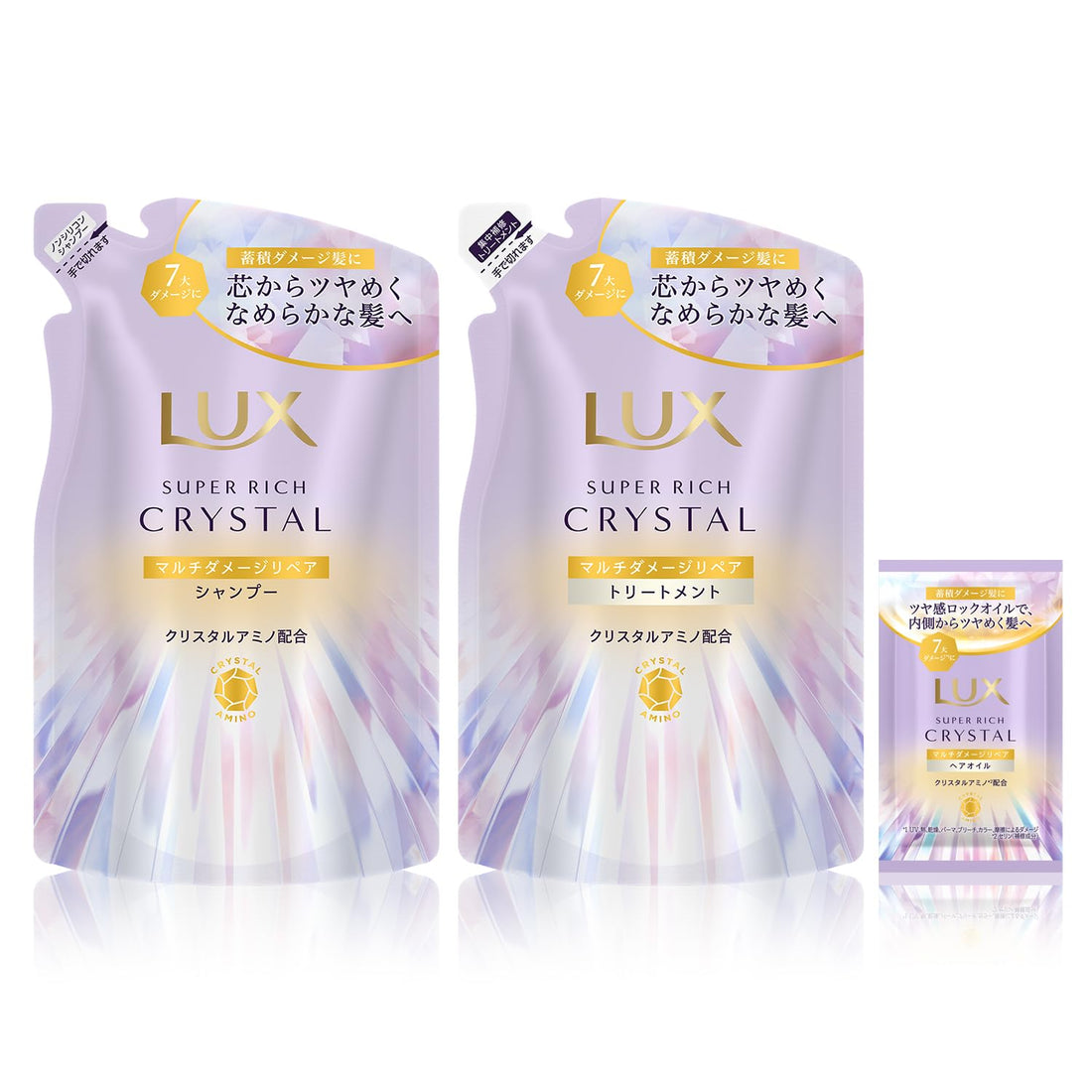 LUX Crystal Multi-Damage Care Shampoo and Conditioner Refill Pair