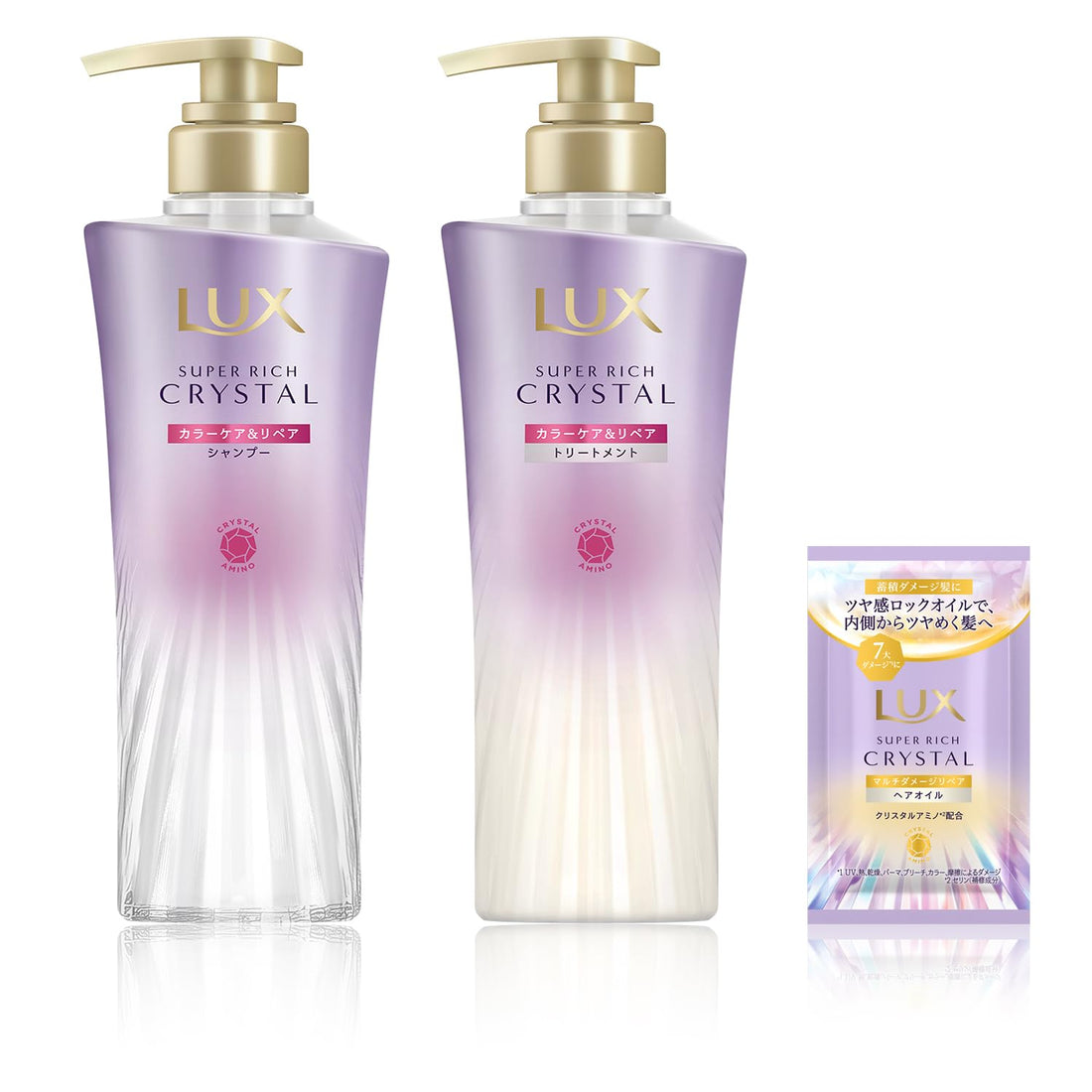 LUX Crystal Color Care Shampoo and Conditioner Set 450g Each