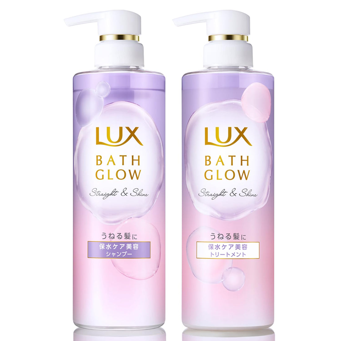 LUX Hair Care Set Straight and Shine Shampoo and Conditioner 490g
