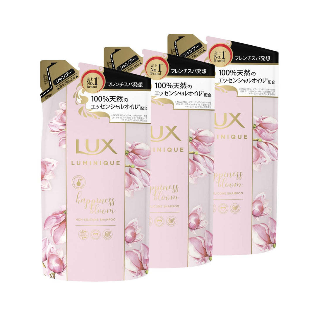 LUX Luminiq Happiness Bloom Shampoo Refill 350g Pack of 3