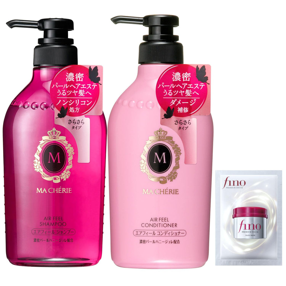 MA CHERIE Air Feel Shampoo and Conditioner Set for Moist Shine