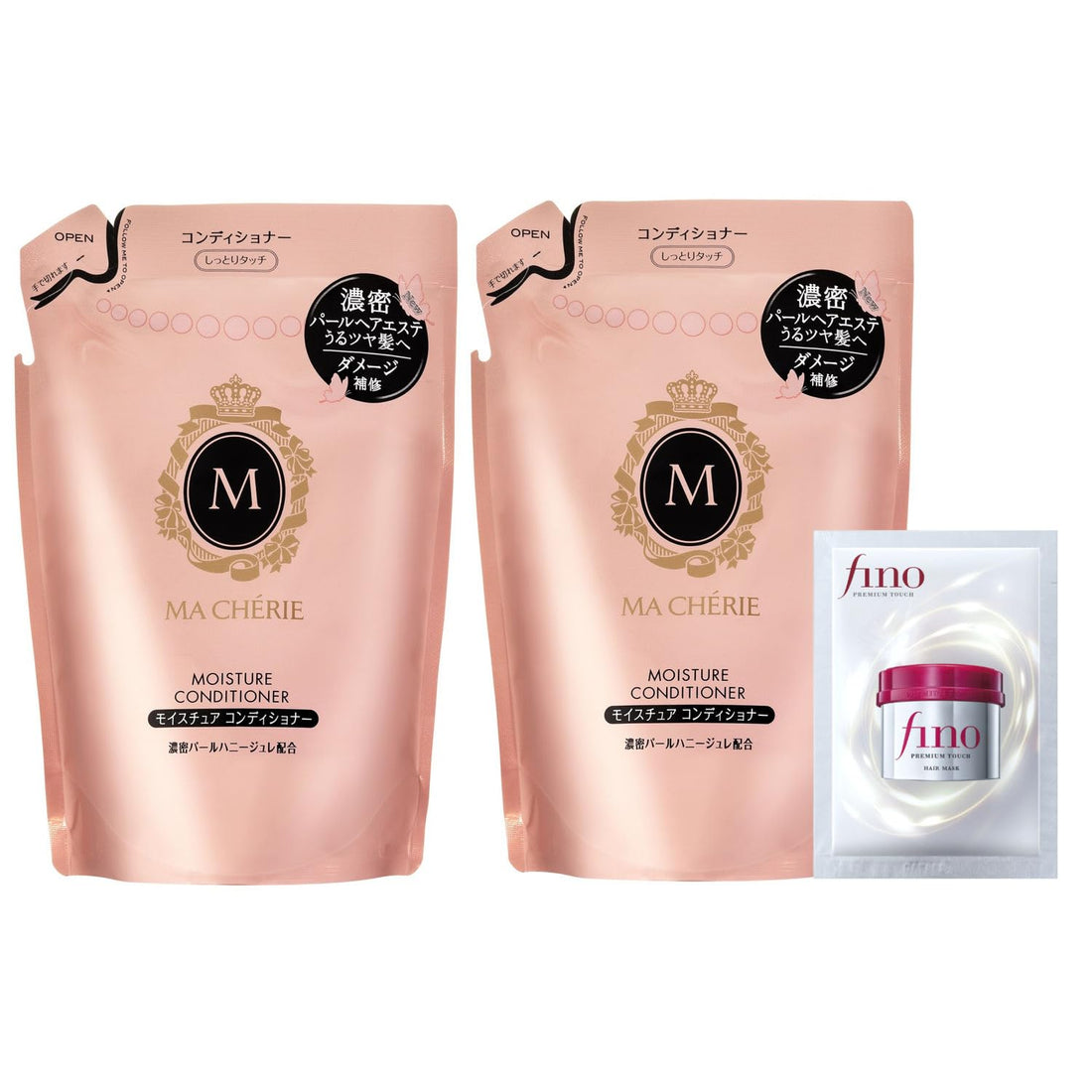 MA CHERIE Moisture Conditioner EX Refill 2-Pack for Japanese Hair Care