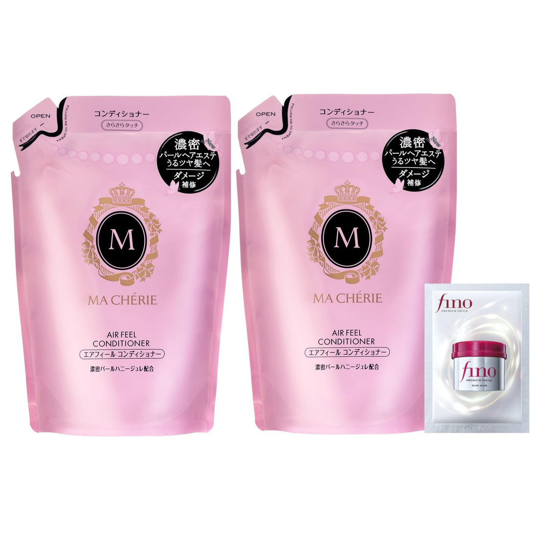 MA CHERIE Air Feel Conditioner EX Refill 2 Pack for Moist Shine