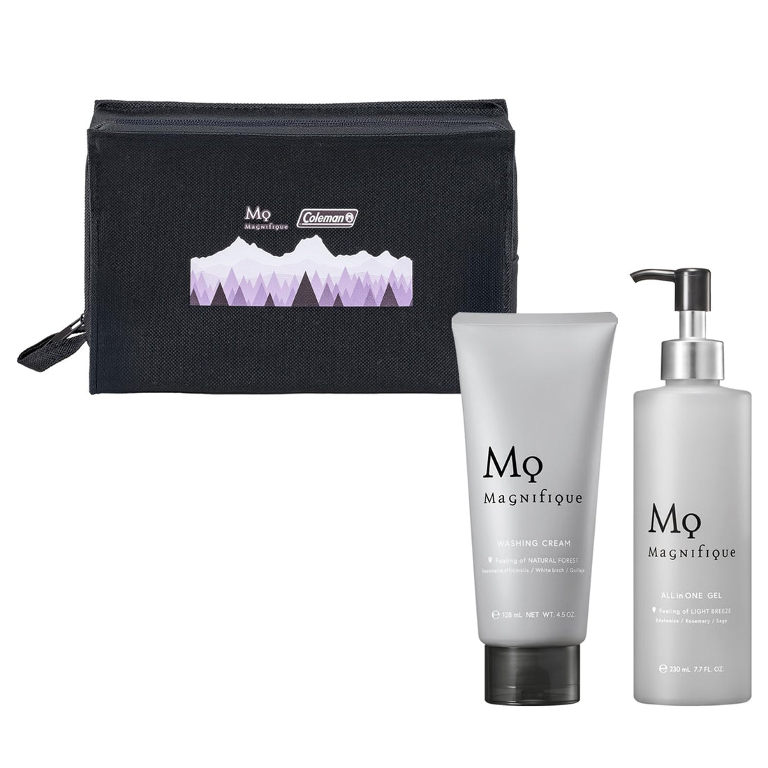 Manifique All-in-One Gel and Facial Wash Set with Pouch