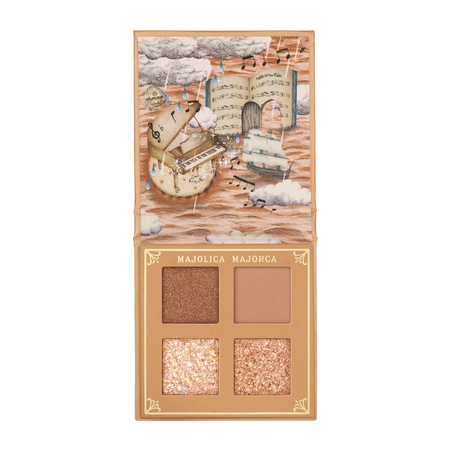 Majolica Majorca Shadow Flash Eyeshadow Palette 3.2g Camel Brown