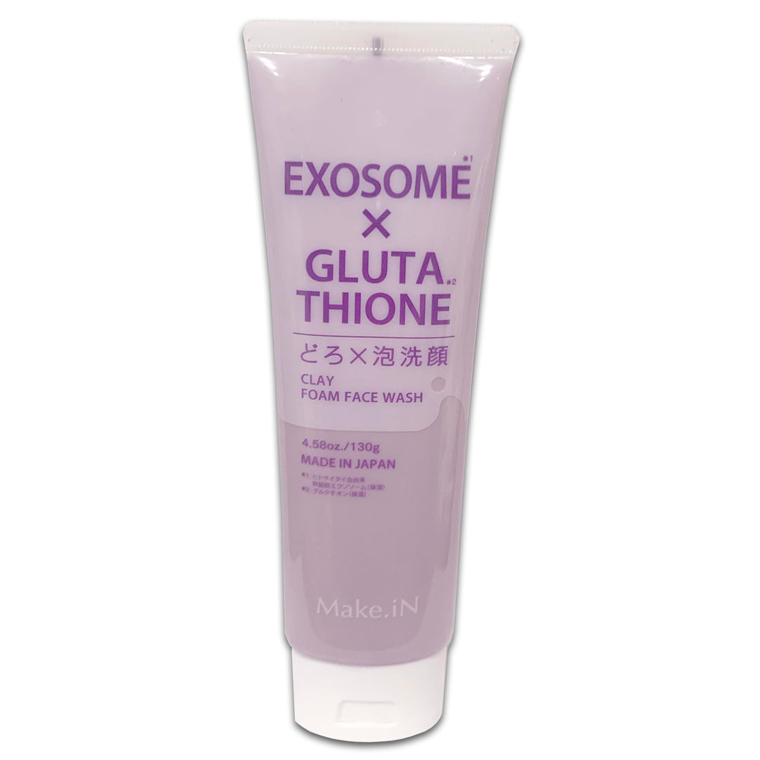 Make.iN Exosome and Glutathione Clay Foam Cleanser 130g for Japanese Skincare