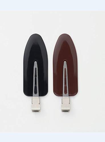 Mapepe Hair Clip for Fringes Large Black and Brown Set