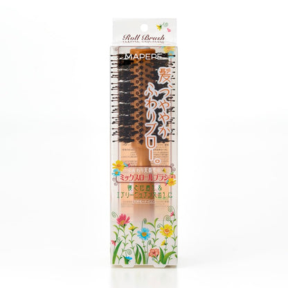 Mapepe Natural Hair Brush with Mixed Bristles for Gentle Styling