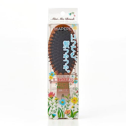 Mapepe Mini Mix Brush for Glossy Hair with Natural Bristles