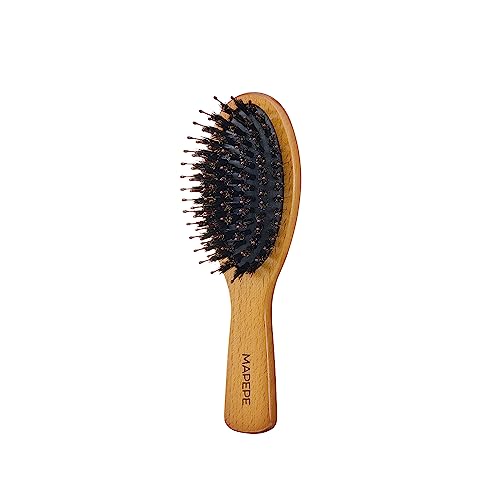 Mapepe Mini Mix Brush for Glossy Hair with Natural Bristles