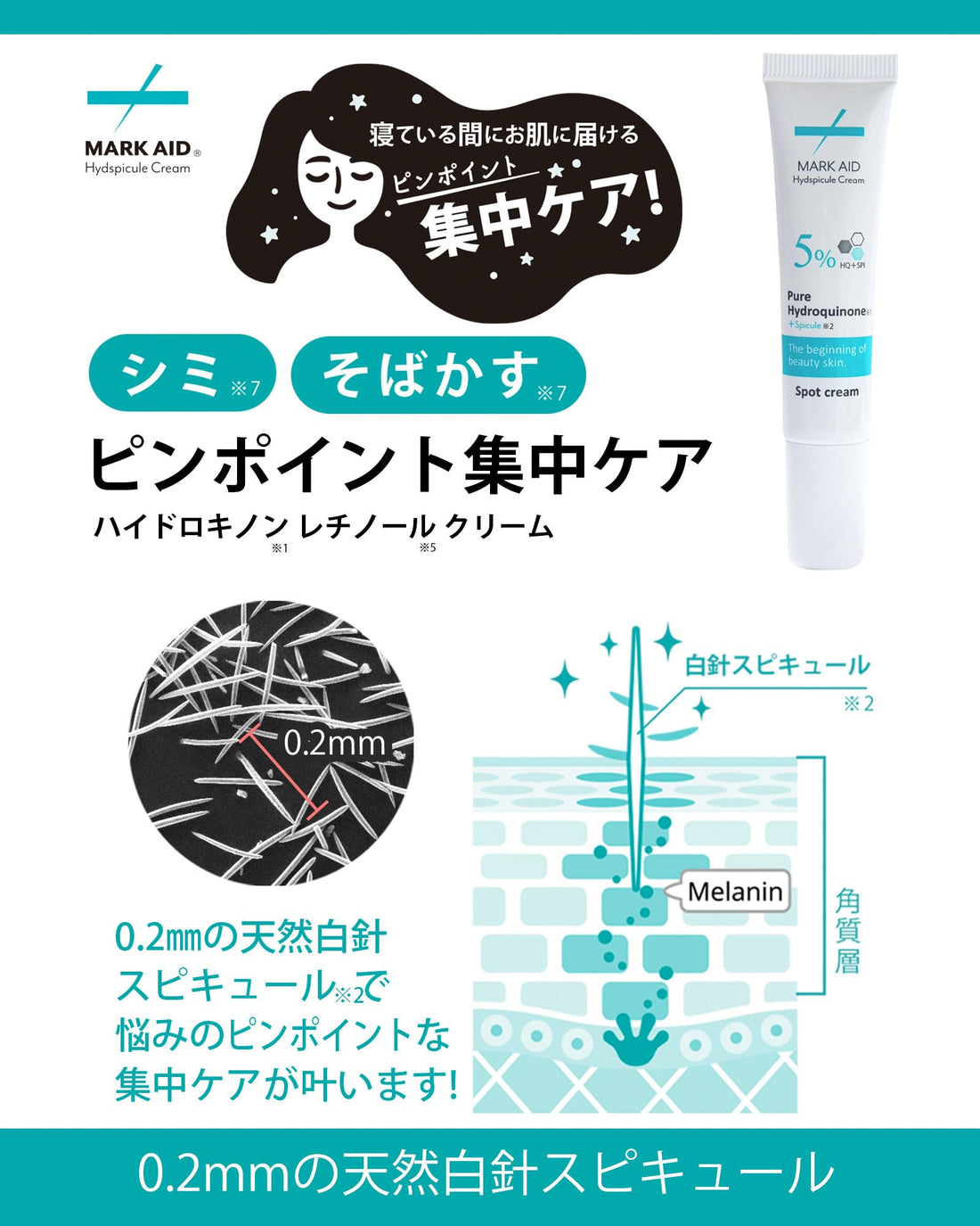 MARK AID Hydroquinone Cream for Brightening 15g